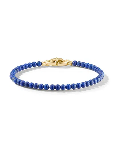 David Yurman Men's Spiritual Beads Bracelet In Lapis Lazuli