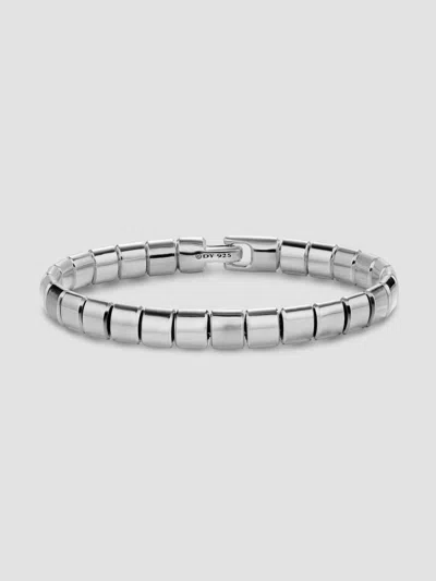 David Yurman Men's Spiritual Beads Flat Bead Bracelet In Sterling Silver, 8mm
