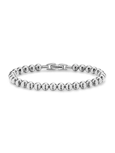 David Yurman Men's Spiritual Beads Metal Bead Bracelet In Sterling Silver, 6mm