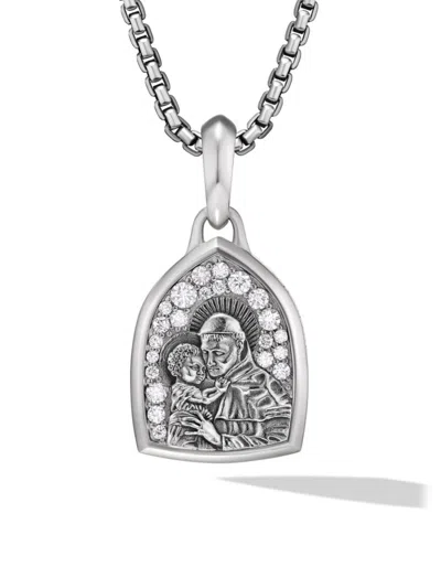 David Yurman Men's St. Anthony Amulet In Sterling Silver In Metallic