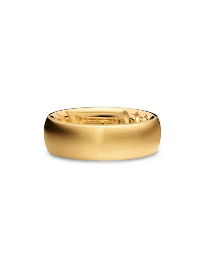David Yurman Men's Streamline Band Ring In 18k Yellow Gold, 7.6mm