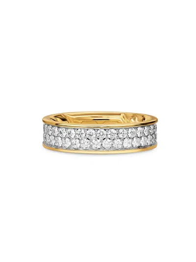 David Yurman Men's Streamline Band Ring In 18k Yellow Gold