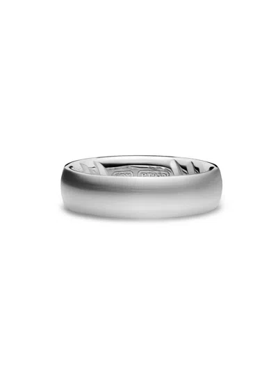 David Yurman Men's Streamline Band Ring In Platinum, 6.2mm In Metallic