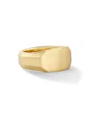 David Yurman Men's Streamline Cigar Band Ring In 18k Yellow Gold, 10.5mm