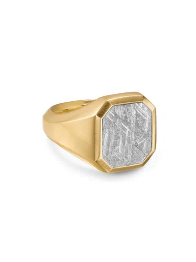 David Yurman Men's Streamline Signet Ring In 18k Yellow Gold