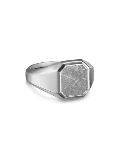 David Yurman Men's Streamline Signet Ring In Sterling Silver In Metallic