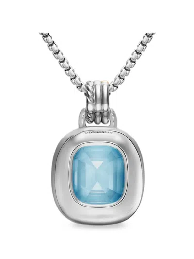 David Yurman Mercer Topaz And Diamond Necklace In Metallic