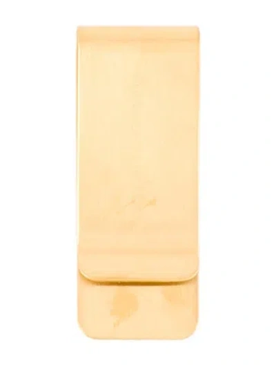Pre-owned David Yurman Metal Engraved Money Clip In Gold