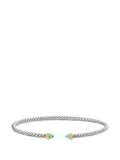 David Yurman Micro Cable Flex® Bracelet In Gray