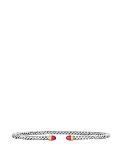 David Yurman Micro Cable Flex® Bracelet In Metallic