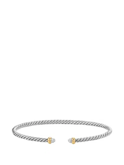 David Yurman Micro Cable Flex® Bracelet In Metallic