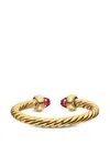 David Yurman Micro Cablespira® Flex Open Ring In Gold