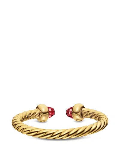 David Yurman Micro Cablespira® Flex Open Ring In Gold