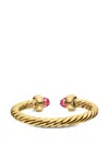 David Yurman Micro Cablespira® Flex Open Ring In Gold
