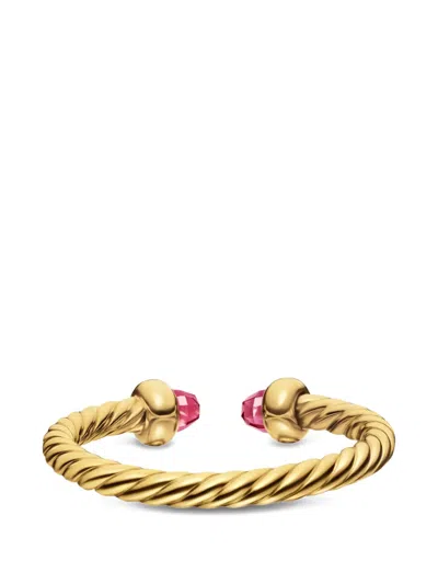 David Yurman Micro Cablespira® Flex Open Ring In Gold