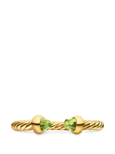 David Yurman Micro Cablespira® Flex Open Ring In Gold