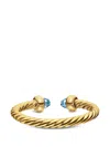 David Yurman Micro Cablespira® Flex Open Ring In Gold