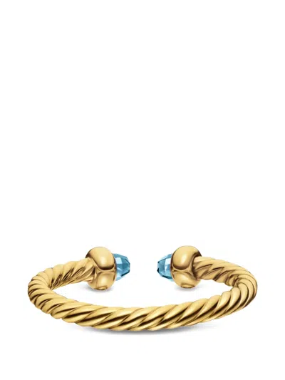 David Yurman Micro Cablespira® Flex Open Ring In Gold