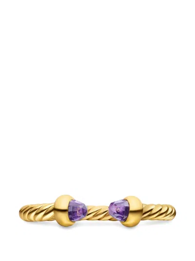 David Yurman Micro Cablespira® Flex Open Ring In Gold