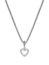 David Yurman Micro Pavé© Open Heart Diamond Necklace