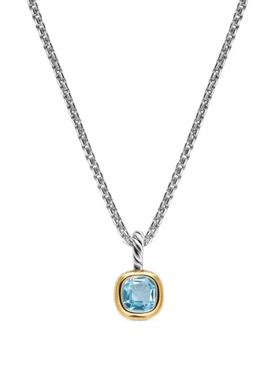 David Yurman Mini Cushion Cut Amulet In Silver