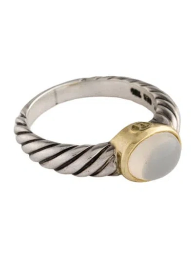 Pre-owned David Yurman Moonstone Cocktail Ring In Multi