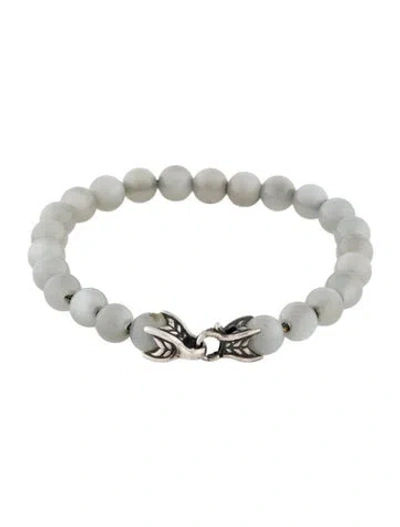 Pre-owned David Yurman Moonstone Spiritual Bead Bracelet, 7.5" In Multi