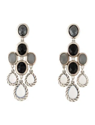 Pre-owned David Yurman Multistone & Diamond Color Classic Chandelier Earrings