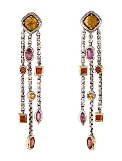 Pre-owned David Yurman Multistone Confetti Drop Earrings