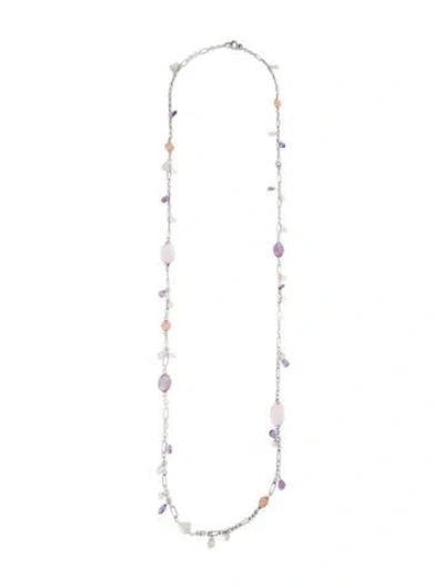 Pre-owned David Yurman Multistone Station Long Necklace, 46"