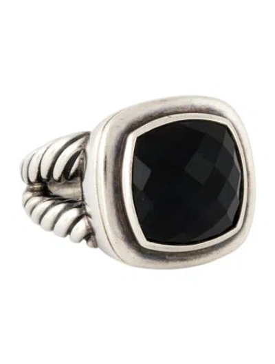 Pre-owned David Yurman Onyx Albion® Cocktail Ring In Multi