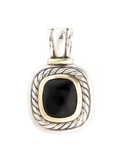 Pre-owned David Yurman Onyx Albion Pendant In Multicolor