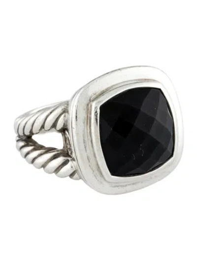 Pre-owned David Yurman Onyx Albion Ring In Multi