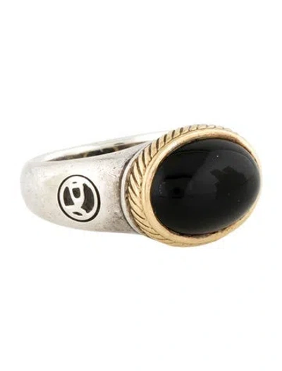 Pre-owned David Yurman Onyx Cocktail Ring In Multi