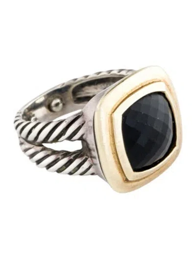 Pre-owned David Yurman Onyx Cocktail Ring In Multi