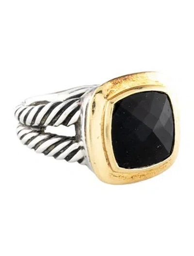 Pre-owned David Yurman Onyx Cocktail Ring In Multi