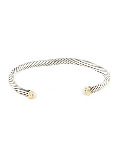 Pre-owned David Yurman Opal Cable Classic Cuff, 5.75" In Multi