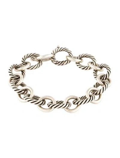Pre-owned David Yurman Oval Link Bracelet, 6.25" In Multi