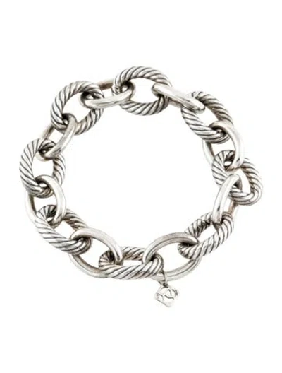 Pre-owned David Yurman Oval Link Bracelet, 6.75" In Multi