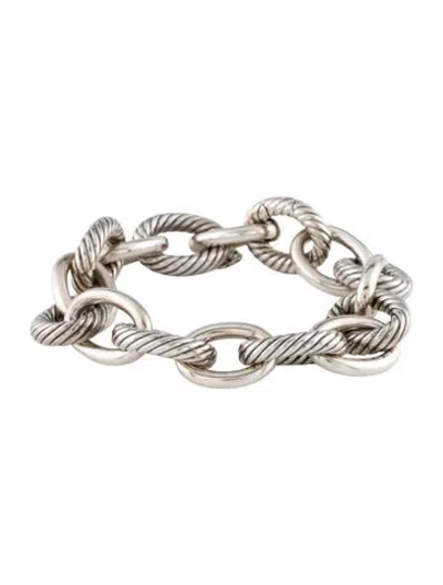 Pre-owned David Yurman Oval Link Bracelet, 7.25" In Multi