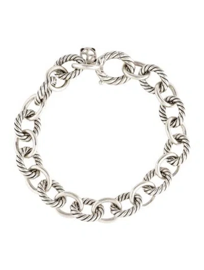 Pre-owned David Yurman Oval Link Chain Bracelet, 6.5" In Multi