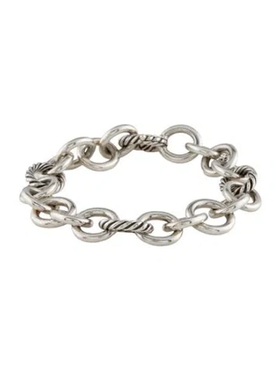 Pre-owned David Yurman Oval Link Chain Bracelet, 6.75" In Multi