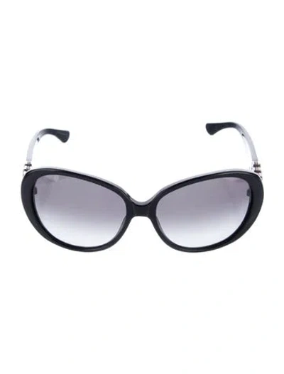 Pre-owned David Yurman Oversize Gradient Sunglasses In Black