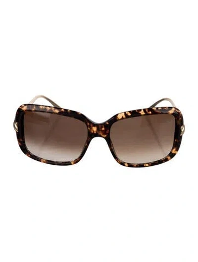Pre-owned David Yurman Oversize Gradient Sunglasses In Brown