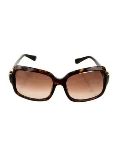 Pre-owned David Yurman Oversize Gradient Sunglasses In Brown
