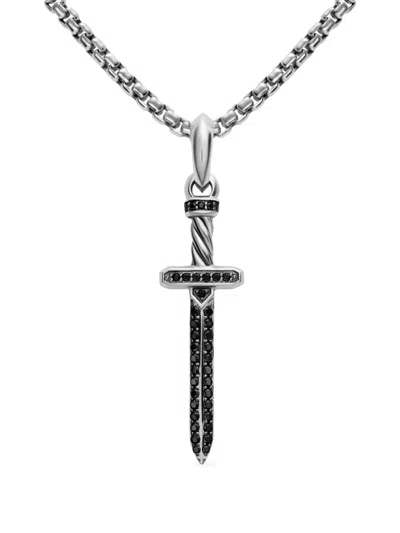 David Yurman Pavé Sword Amulet In Metallic