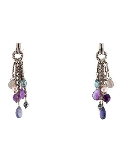 Pre-owned David Yurman Pearl & Multistone Bijoux Drop Earrings
