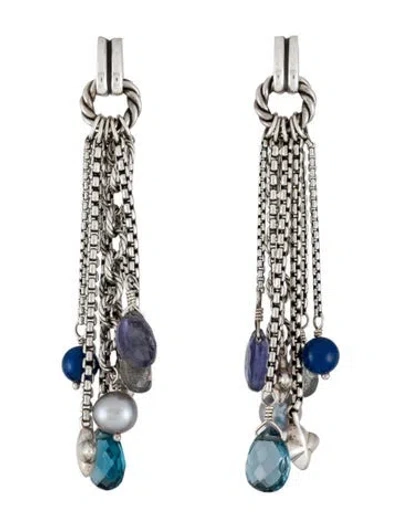 Pre-owned David Yurman Pearl & Multistone Bijoux Tassel Earrings