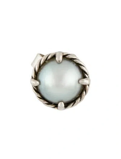 Pre-owned David Yurman Pearl Chatelaine Single Stud Earring In Multi