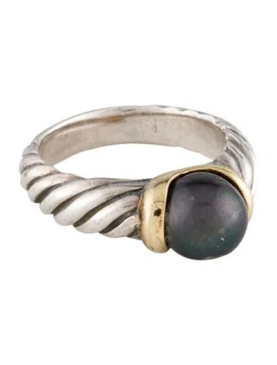 Pre-owned David Yurman Pearl Cocktail Ring In Multi